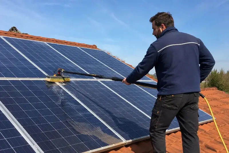 Nettoyage et entretien de panneaux solaires à Hem